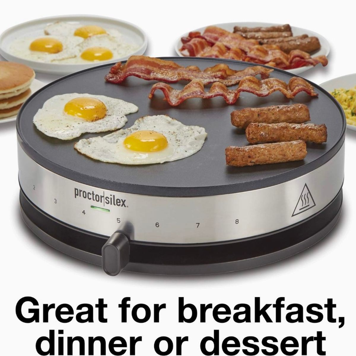 PROCTOR SILEX - Maquina crepes pancakes profesional 8 niveles 32.5 cm PROCTORSILEX®