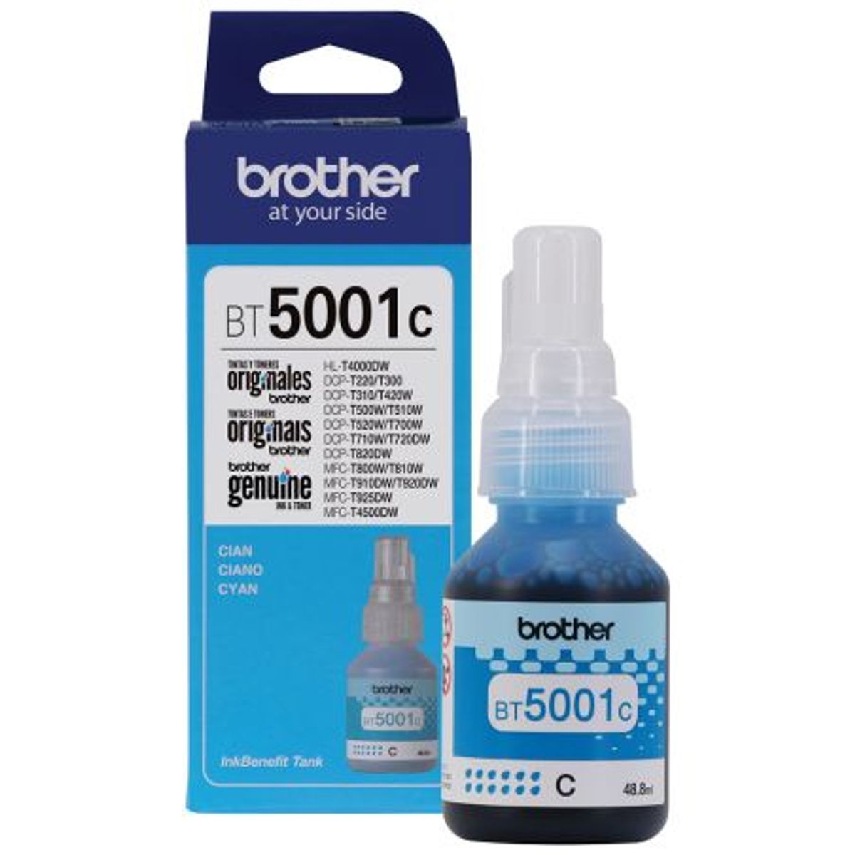 BROTHER - Tinta 100% Original Brother Cyan BT5001C