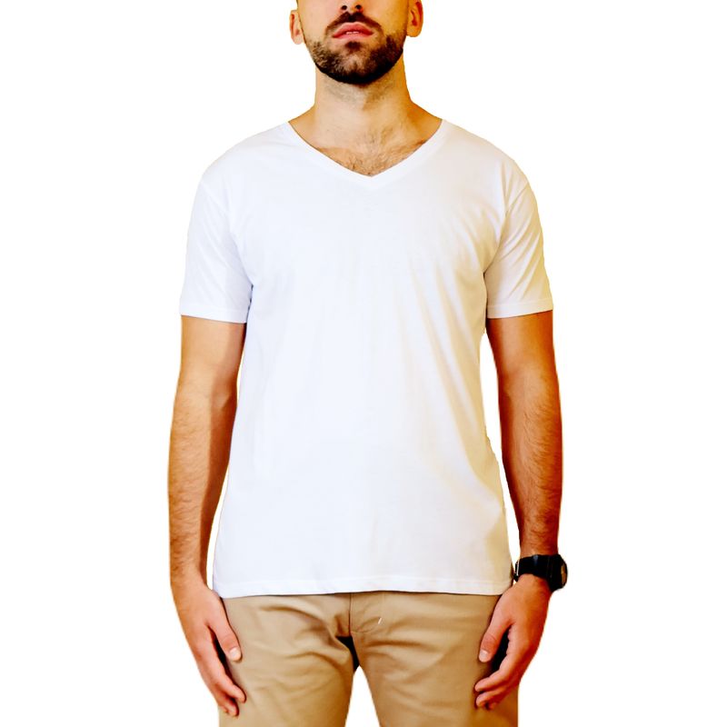 ARANZAZU - Camiseta cuello V escote profundo slim fit Aranzazu