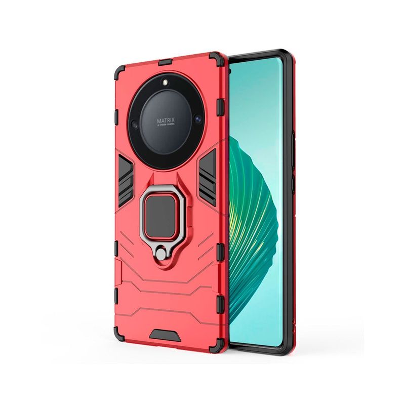 GENERICO - Funda Anti Golpes Anillo Compatible con Honor Magic 6 Lite Rojo