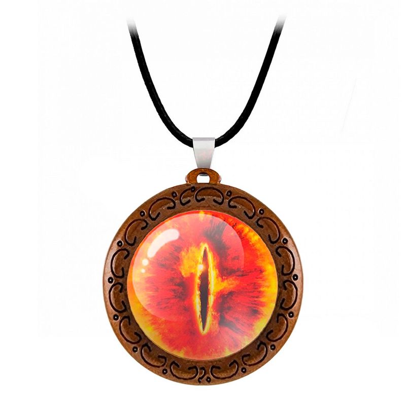 DAYOSHOP - Collar Ojo De Sauro Señor De Los Anillos Detalle + Estuche