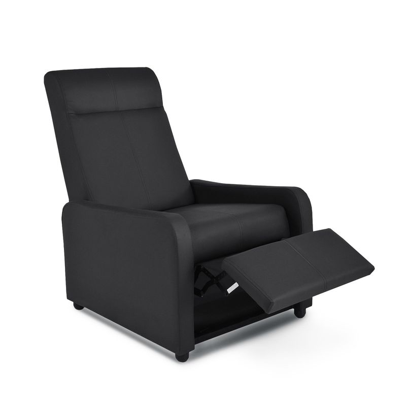 ELITE LIVING - SILLA RECLINABLE PUSH ARM PRAXIS NEGRO SINT
