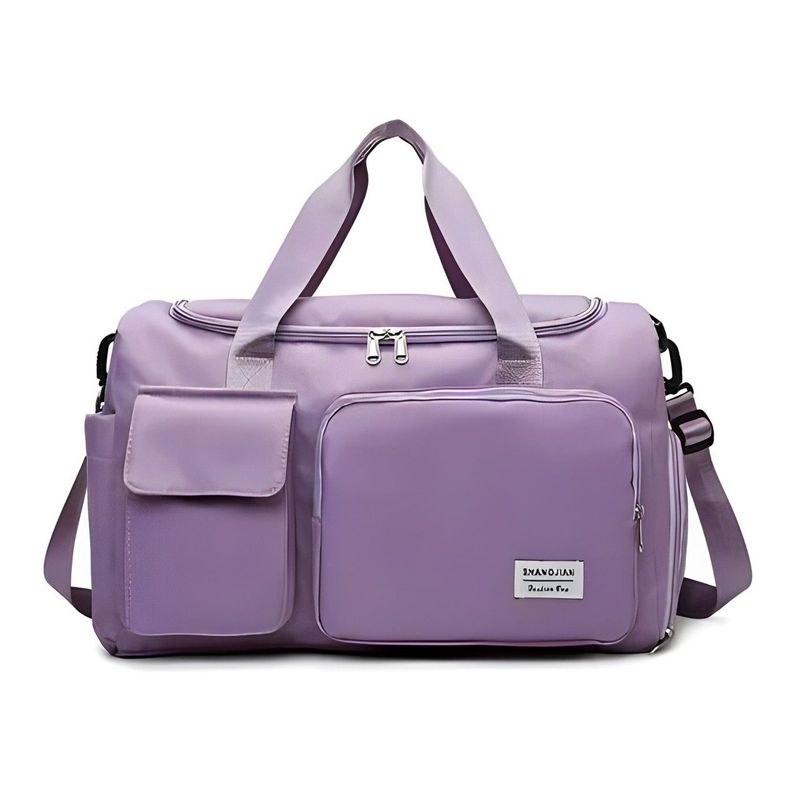 MILOPTS - Tula Deportiva Maletín Gym Morral Bolsa De Mano Maleta Viaje LILA