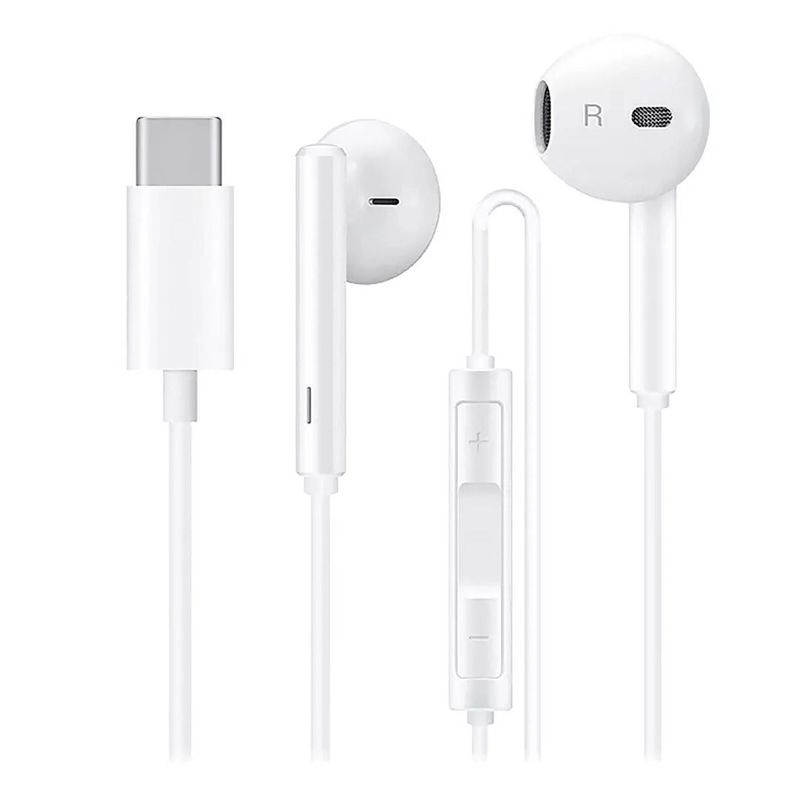 GENERICO - Audifonos Tipo C Manos Libres Auriculares Earphones Directos blancos
