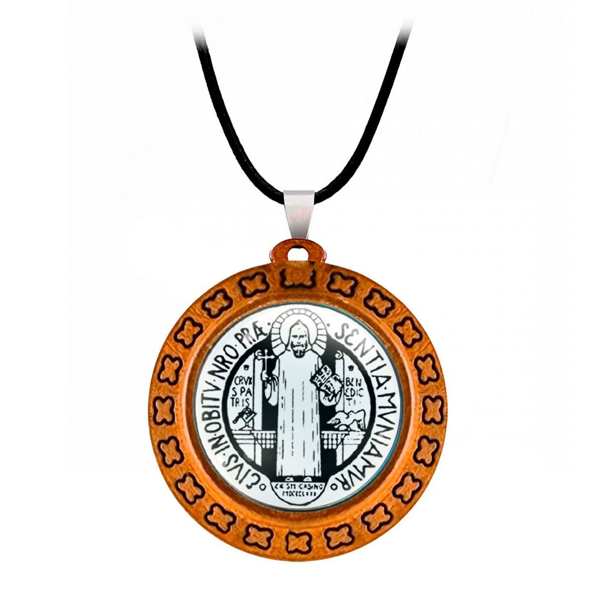 DAYOSHOP - Collar San Benito Proteccion Religion Unisex + Estuche
