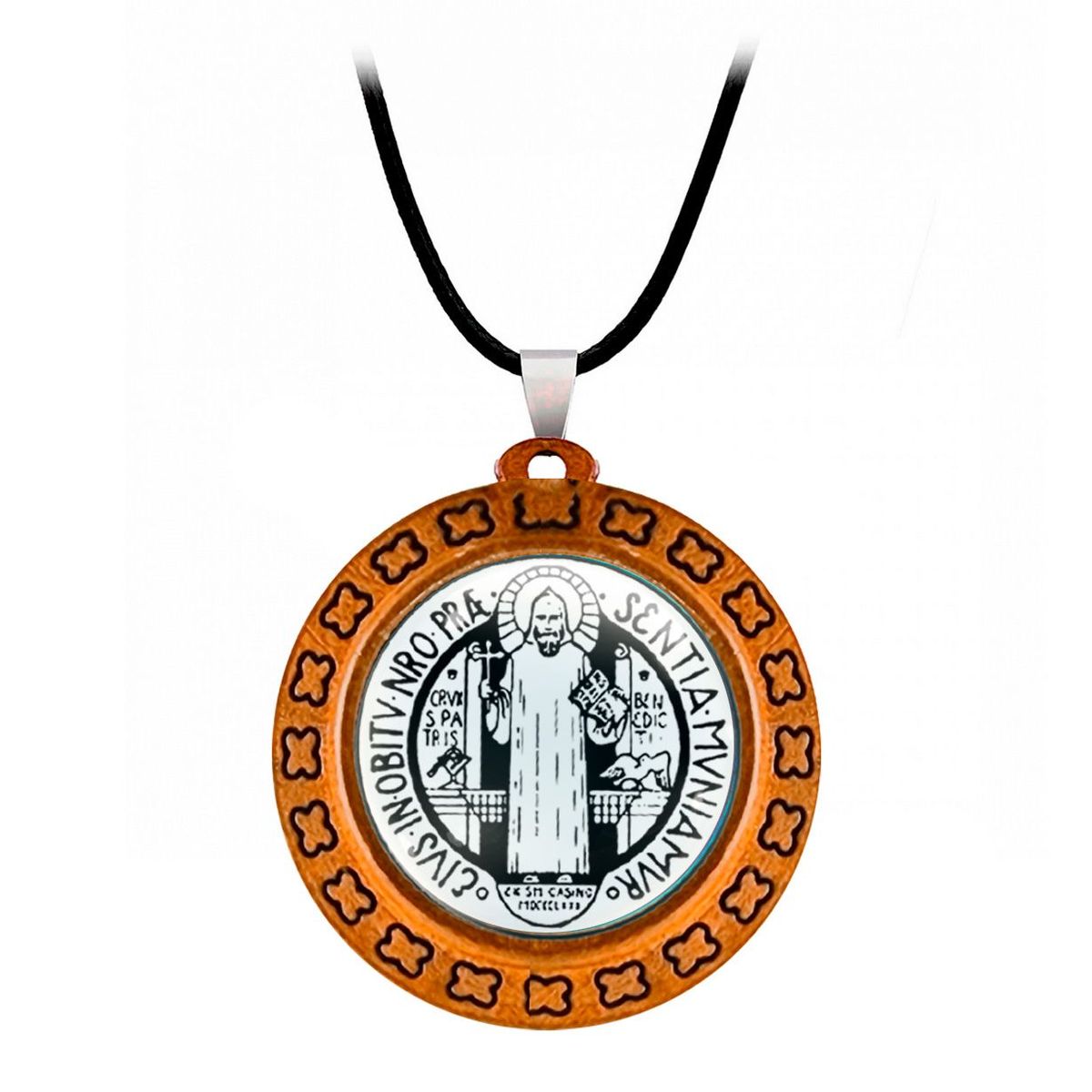 DAYOSHOP - Collar San Benito Proteccion Religion Unisex + Estuche