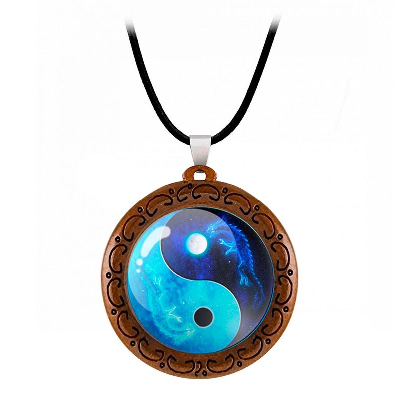 DAYOSHOP - Collar Yin Yang Yinyang Yin Yan Unisex + Estuche