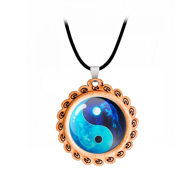 DAYOSHOP - Collar Yin Yang Yinyang Yin Yan Unisex + Estuche