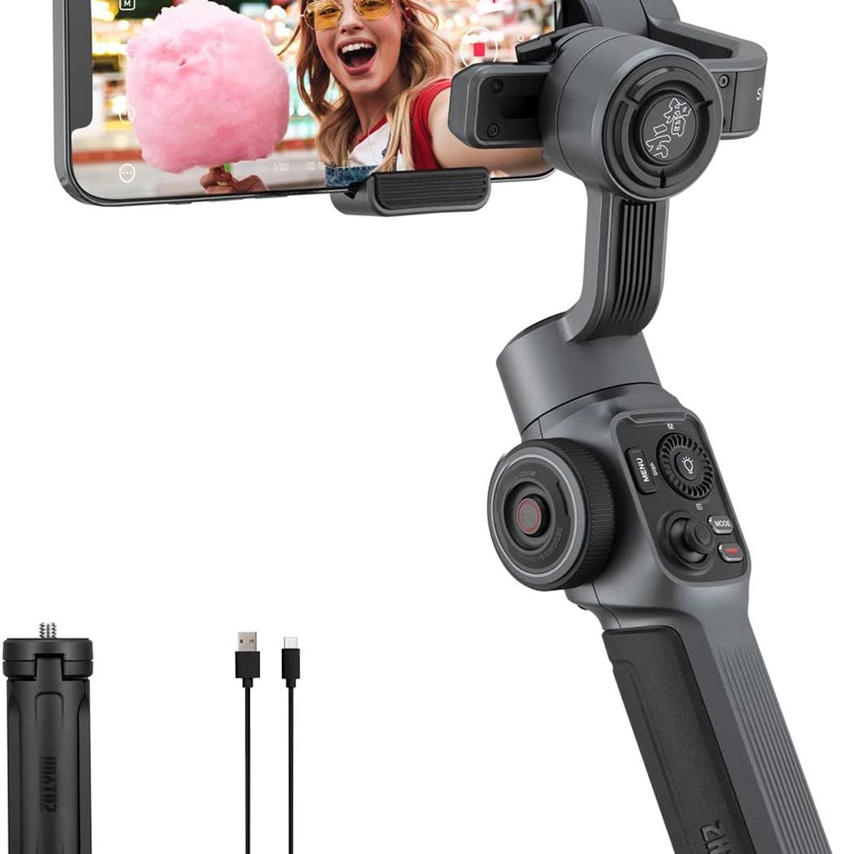 ZHIYUN - Estabilizador Zhiyun Smooth 5 Para Celulares Profesional de 3 ejes