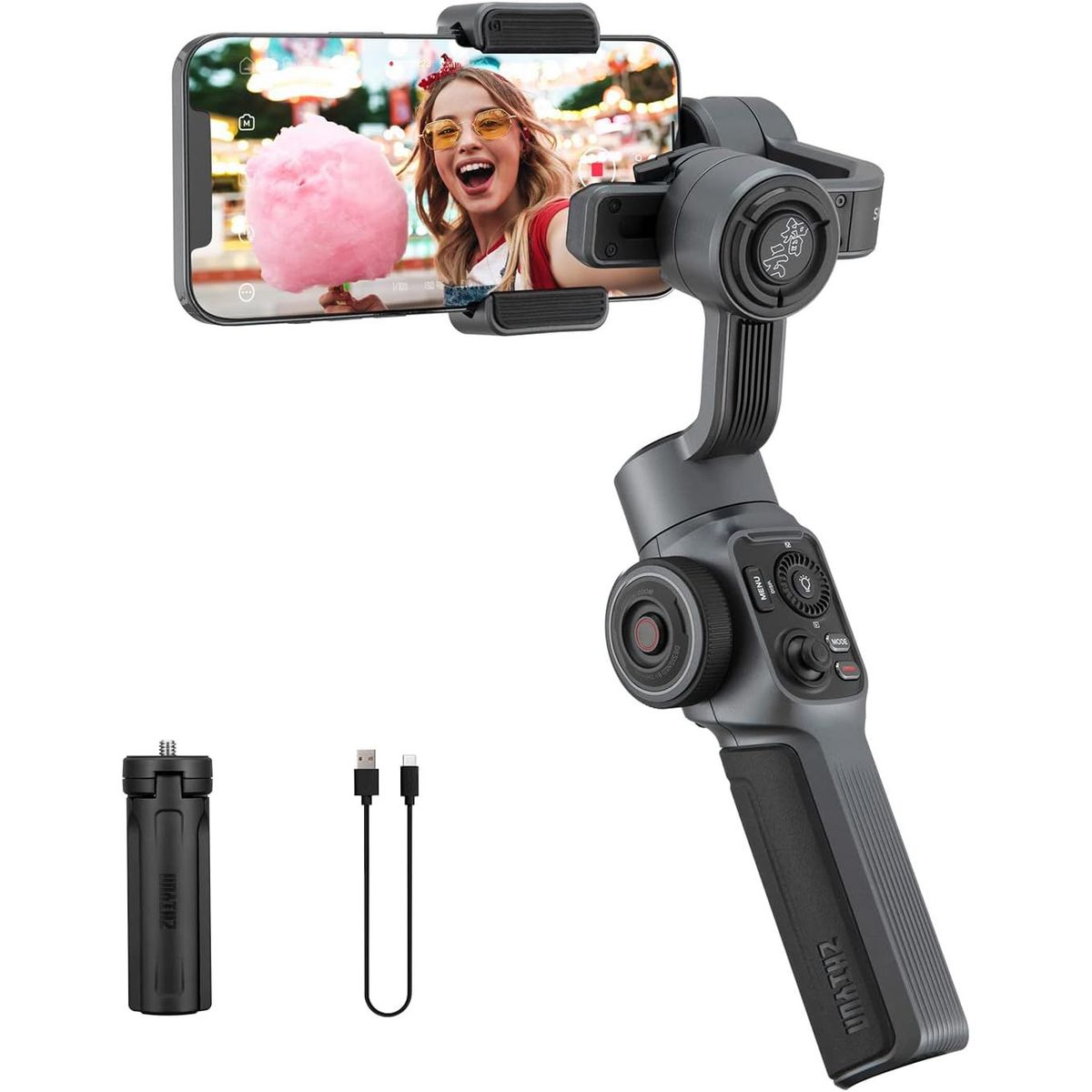 ZHIYUN - Estabilizador Zhiyun Smooth 5 Para Celulares Profesional de 3 ejes