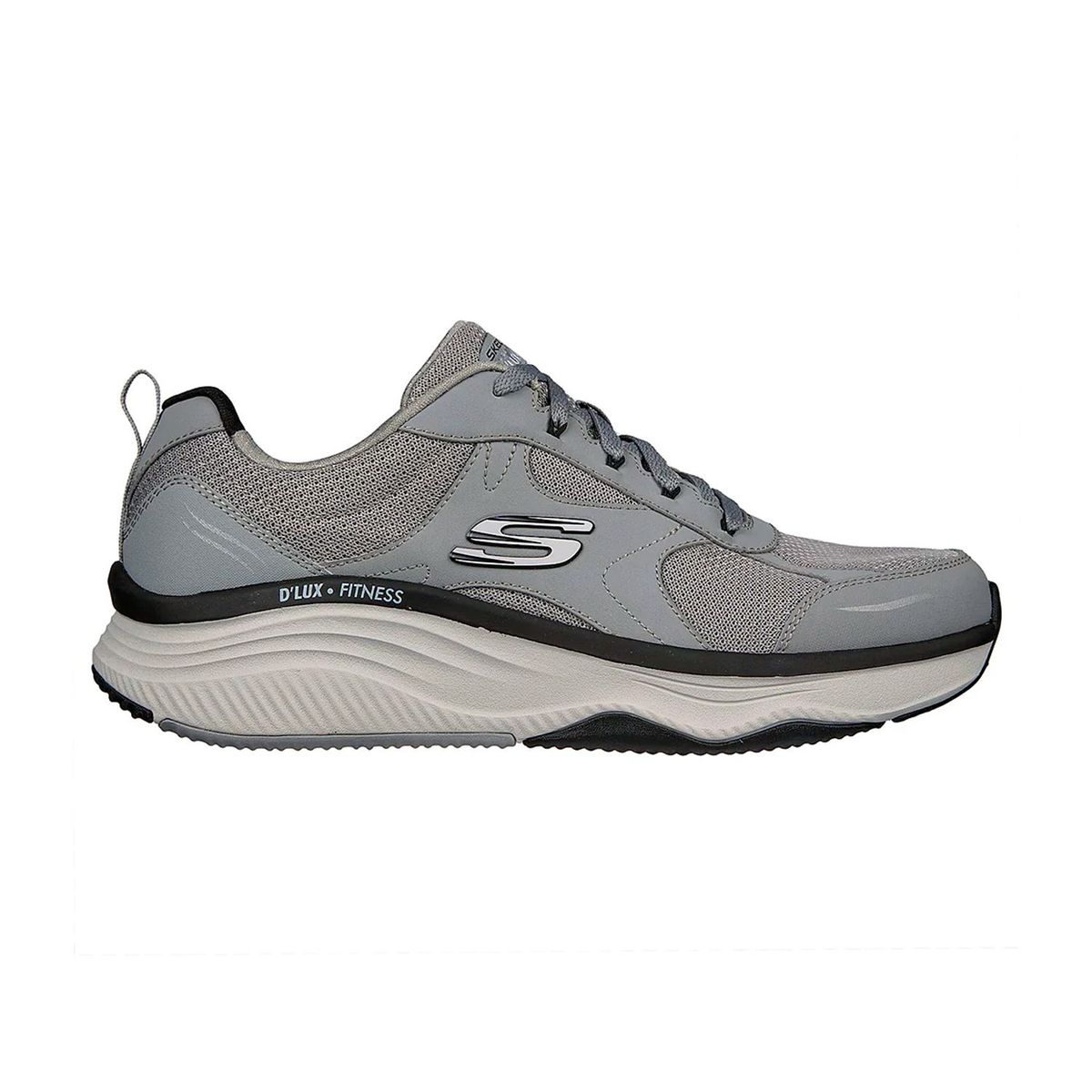SKECHERS - TENIS SKECHERS GRIS PARA HOMBRE SK D LUX FITNESS PERFECT TIMING GRAY 232359GRY