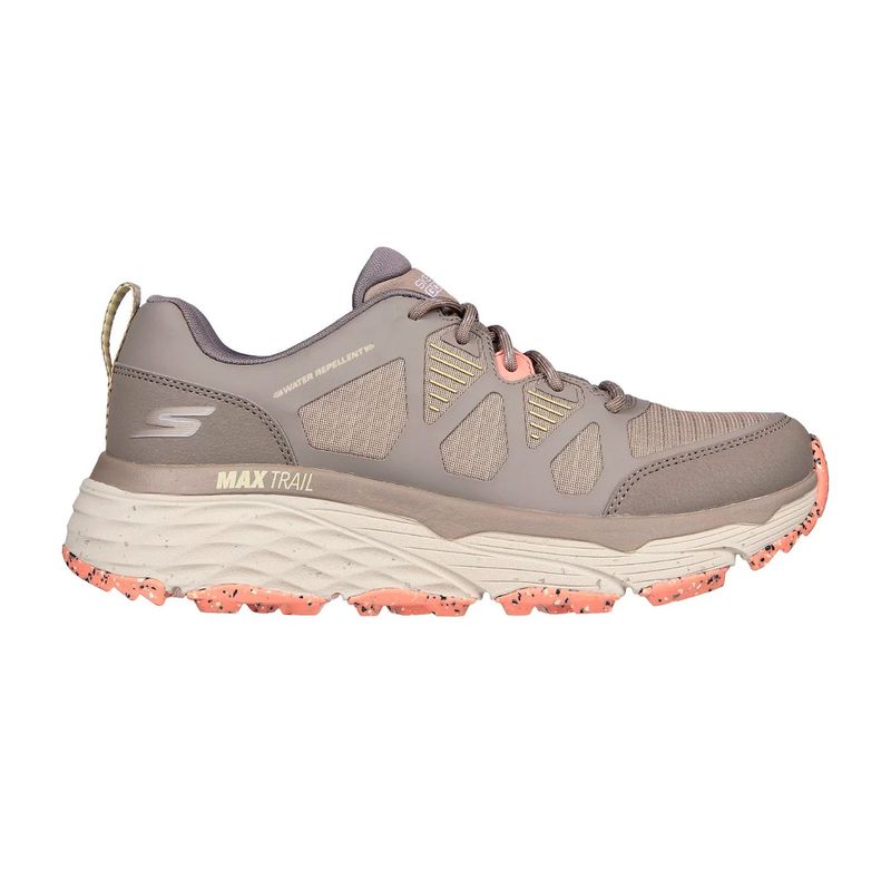 SKECHERS - TENIS SKECHERS BEIGE PARA DAMA SK MAX CUSHIONING ELITE TRAIL CANYON RUN TAUPE 129151TPPC