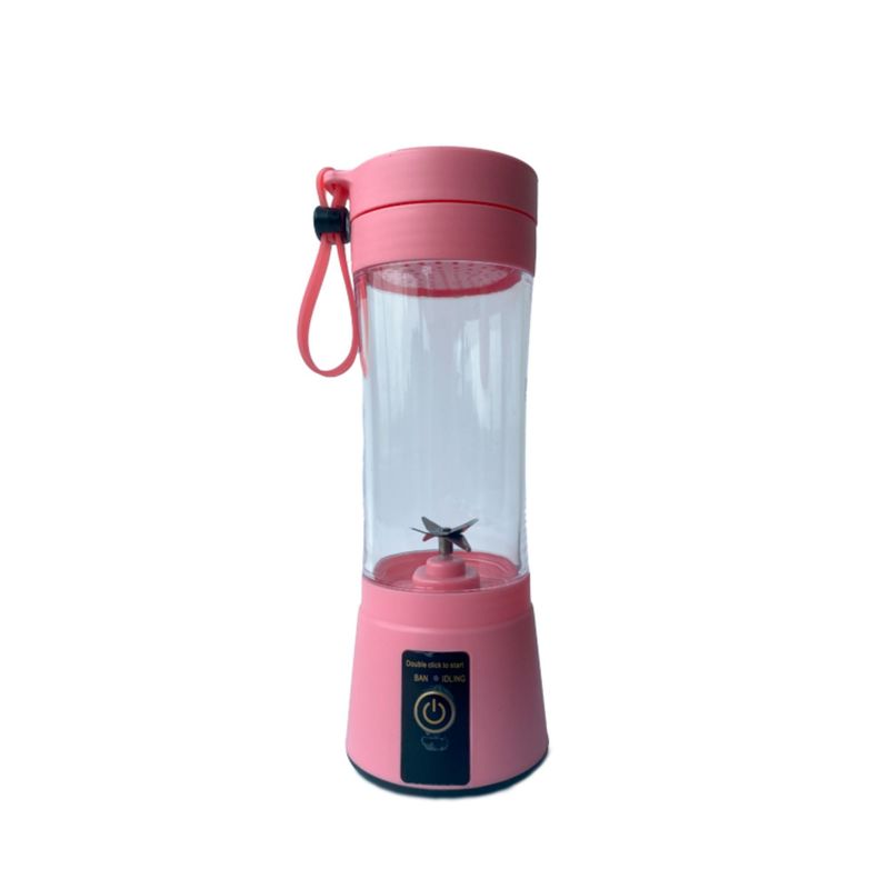 GENERICO - Licuadora Portátil Mini 380 ml Vaso Rosada.