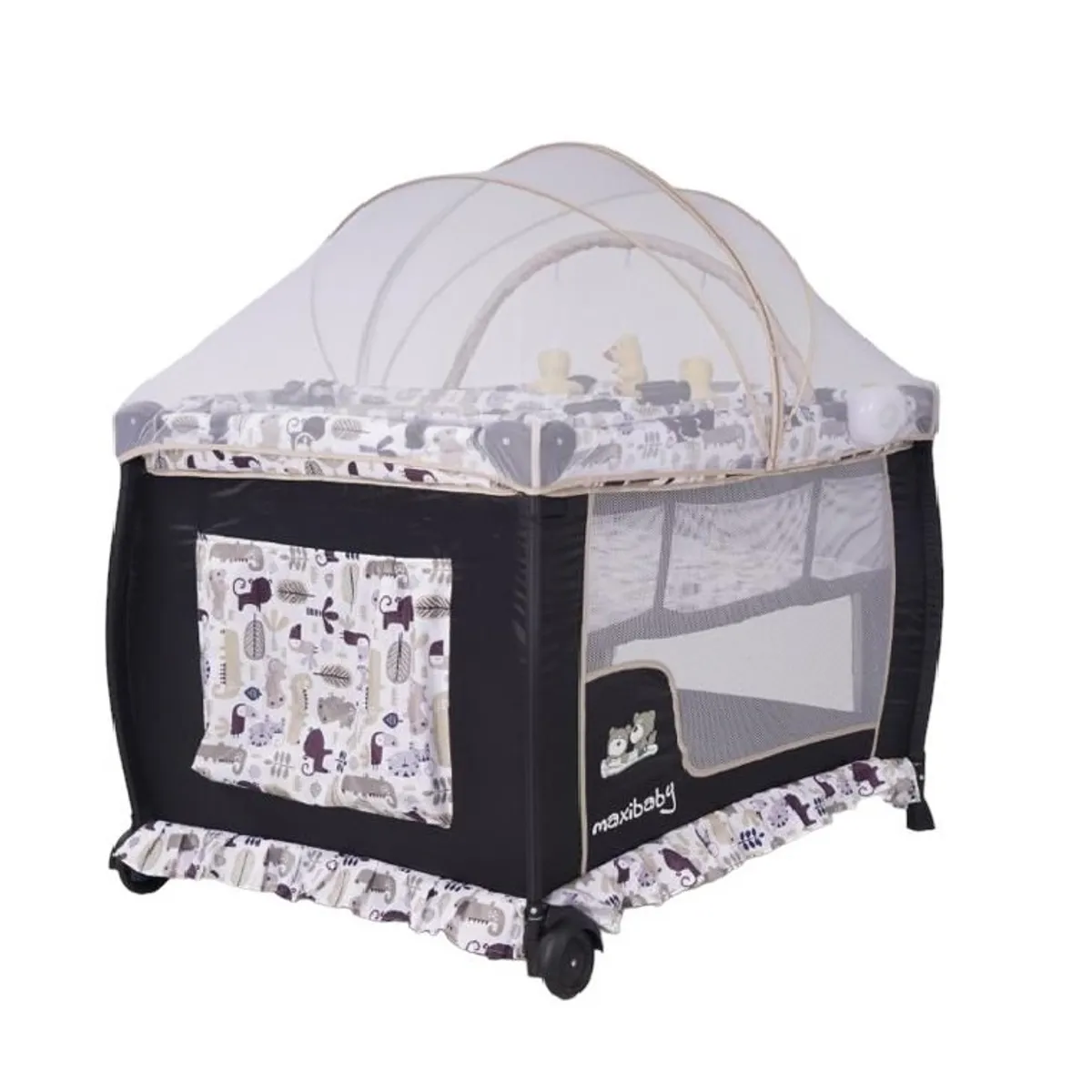 MAXIBABY - Corral Maxibaby Musica Vibracion Luces Mecedora Para Bebe