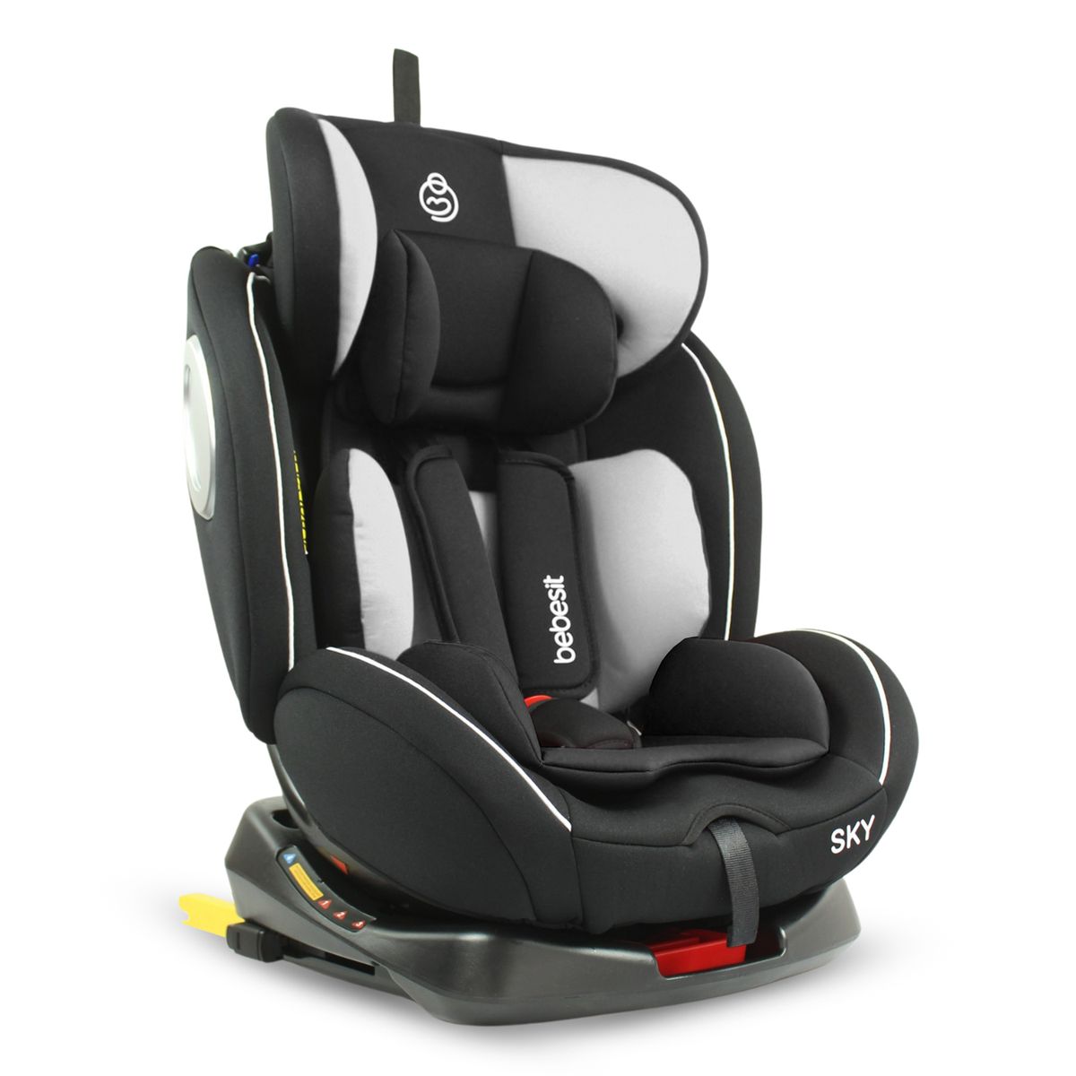 BEBESIT - Silla De Bebé Para Carro Sky 360 Isofix Bebesit Gris.