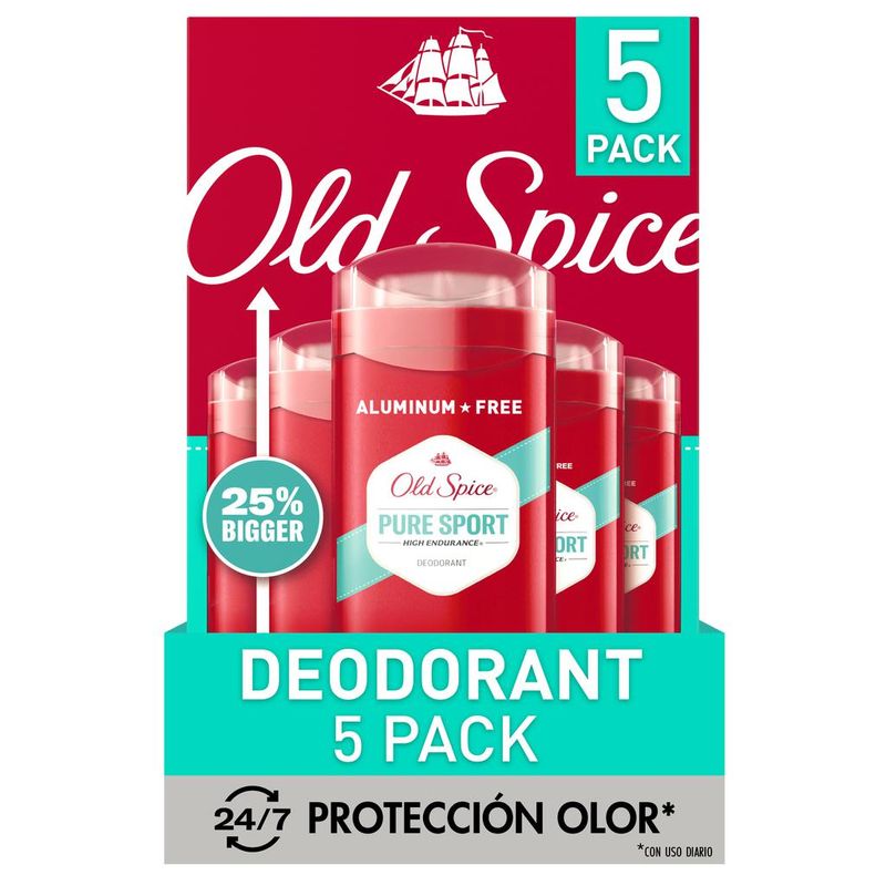 OLD SPICE - Old Spice Desodorante Pure Sport 5 Unidades / 68 g  473158