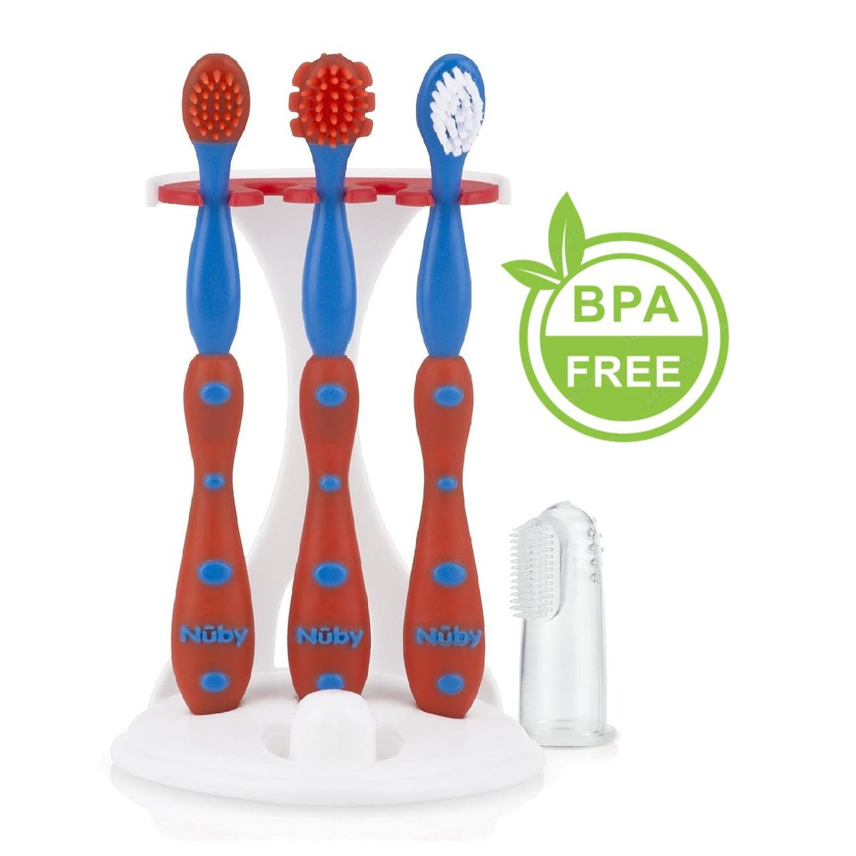NUBY - Set x4 Cepillos De Dientes Nuby Para Bebe