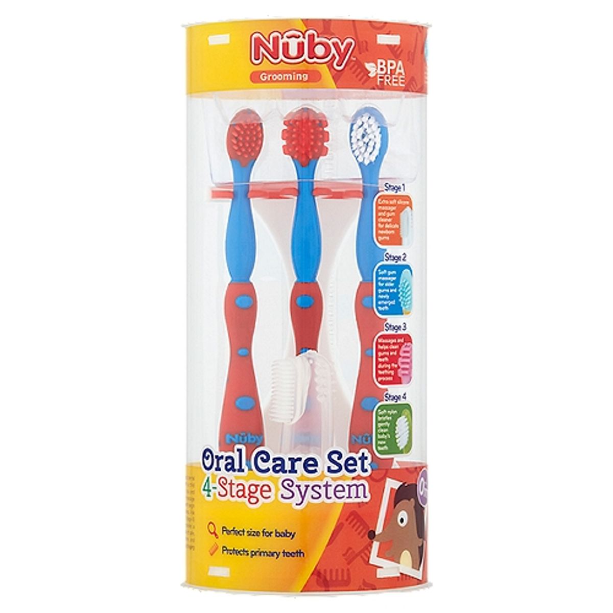 NUBY - Set x4 Cepillos De Dientes Nuby Para Bebe