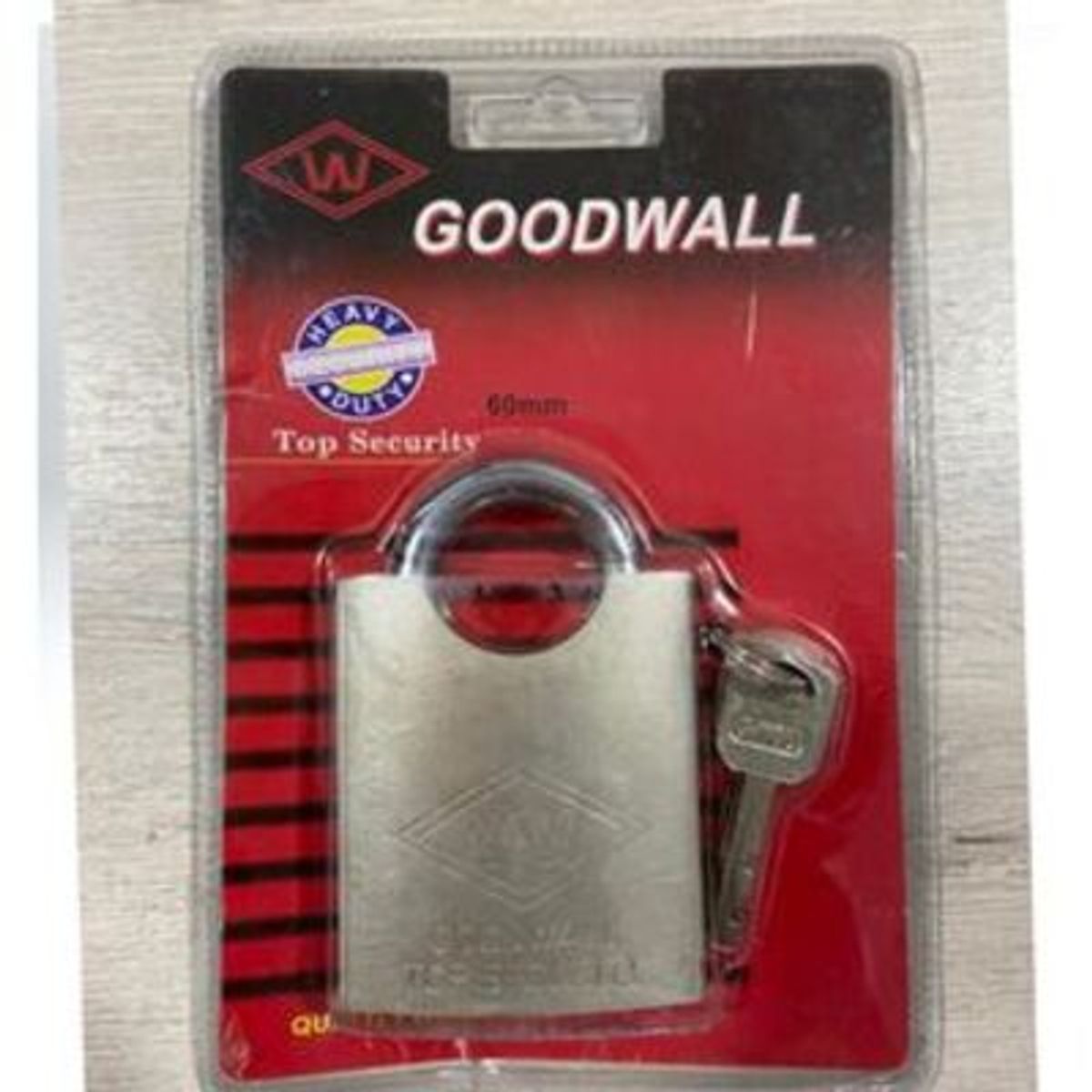 GENERICO - Candado Anti cizalla Alta Seguridad 60 Mm 3 Llaves Seguridad