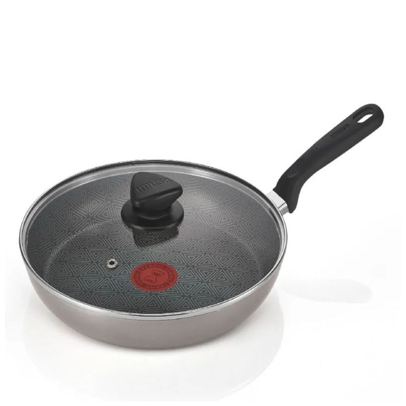 IMUSA - Sartén IMUSA Talent 24 cm Antiadherente Tapa de Vidrio