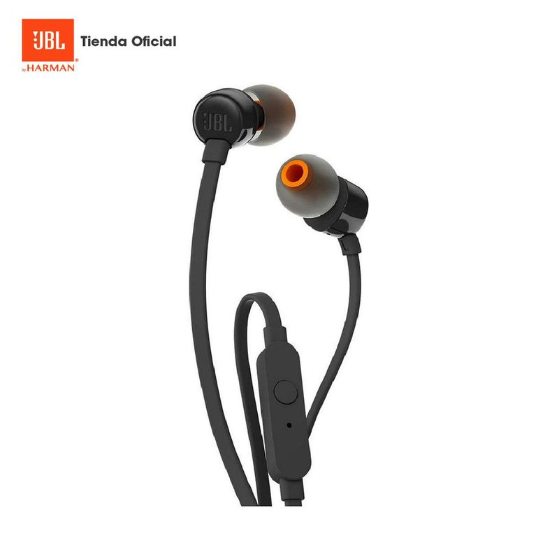 JBL - Audífonos JBL T110 In-Ear Negro