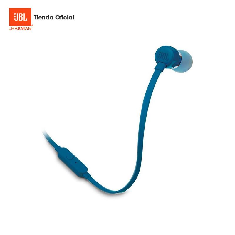 JBL - Audífonos JBL T110 In-Ear Azul