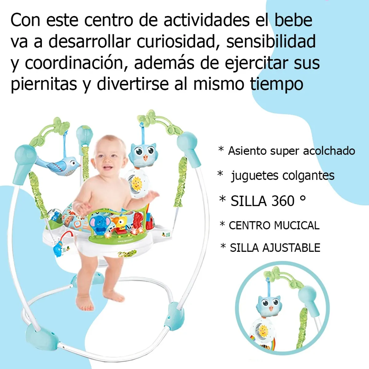 LANZURY IMPORTACIONES - Baby Jumper Saltarín Para Bebe Musical Actividades UNISEX