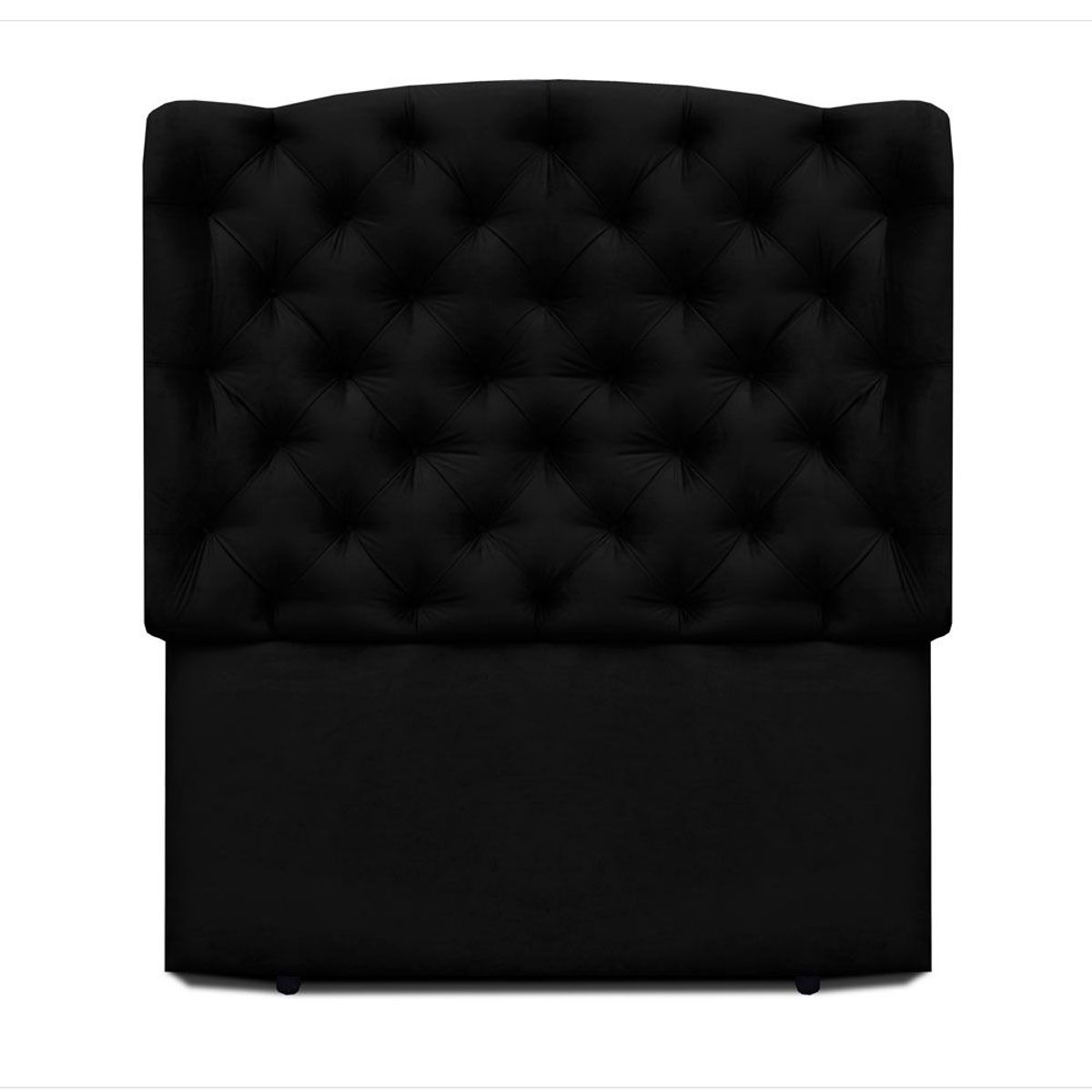 MAGIC CLASS - CABECERO ROYAL DE PISO100X120 ECOCUERO NEGRO