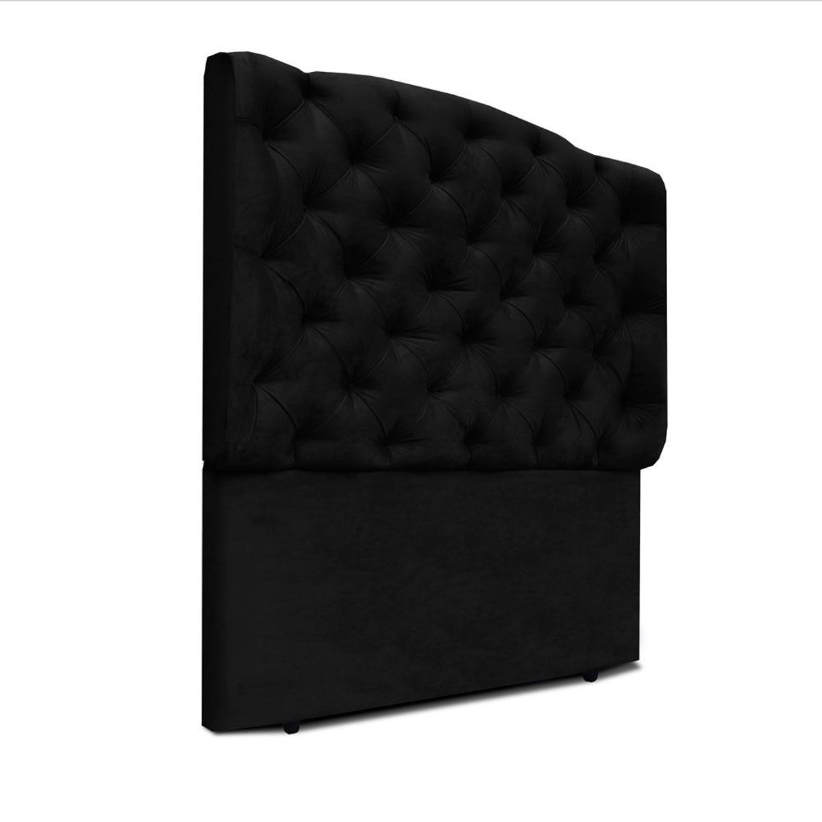 MAGIC CLASS - CABECERO ROYAL DE PISO100X120 ECOCUERO NEGRO