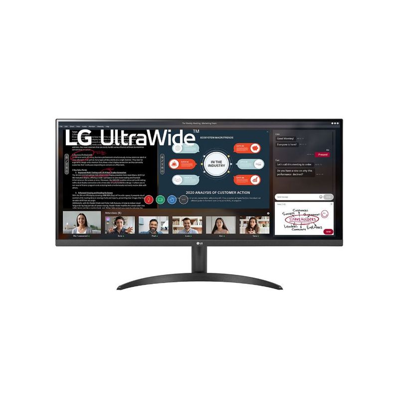 LG - Monitor Ultrawide LG 34 Pulgadas IPS  2560x1080 75 Hz 5ms Puertos HDMI