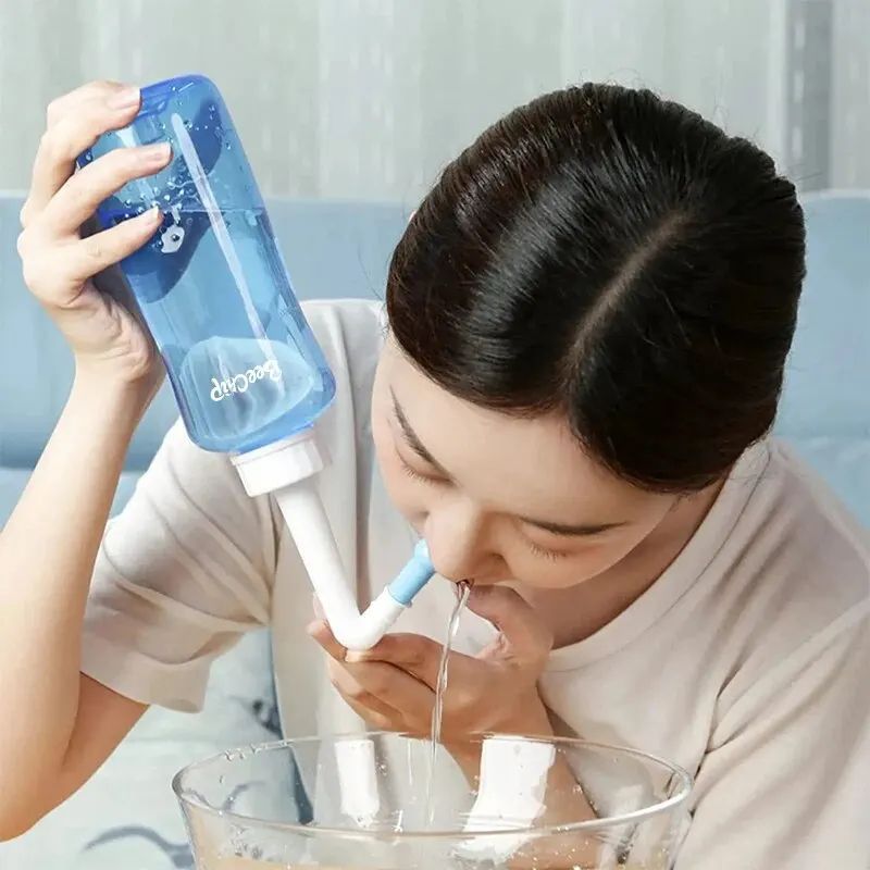 GENERICO - Lavado nasal irrigador botella limpiador adultos y niños 300 ml