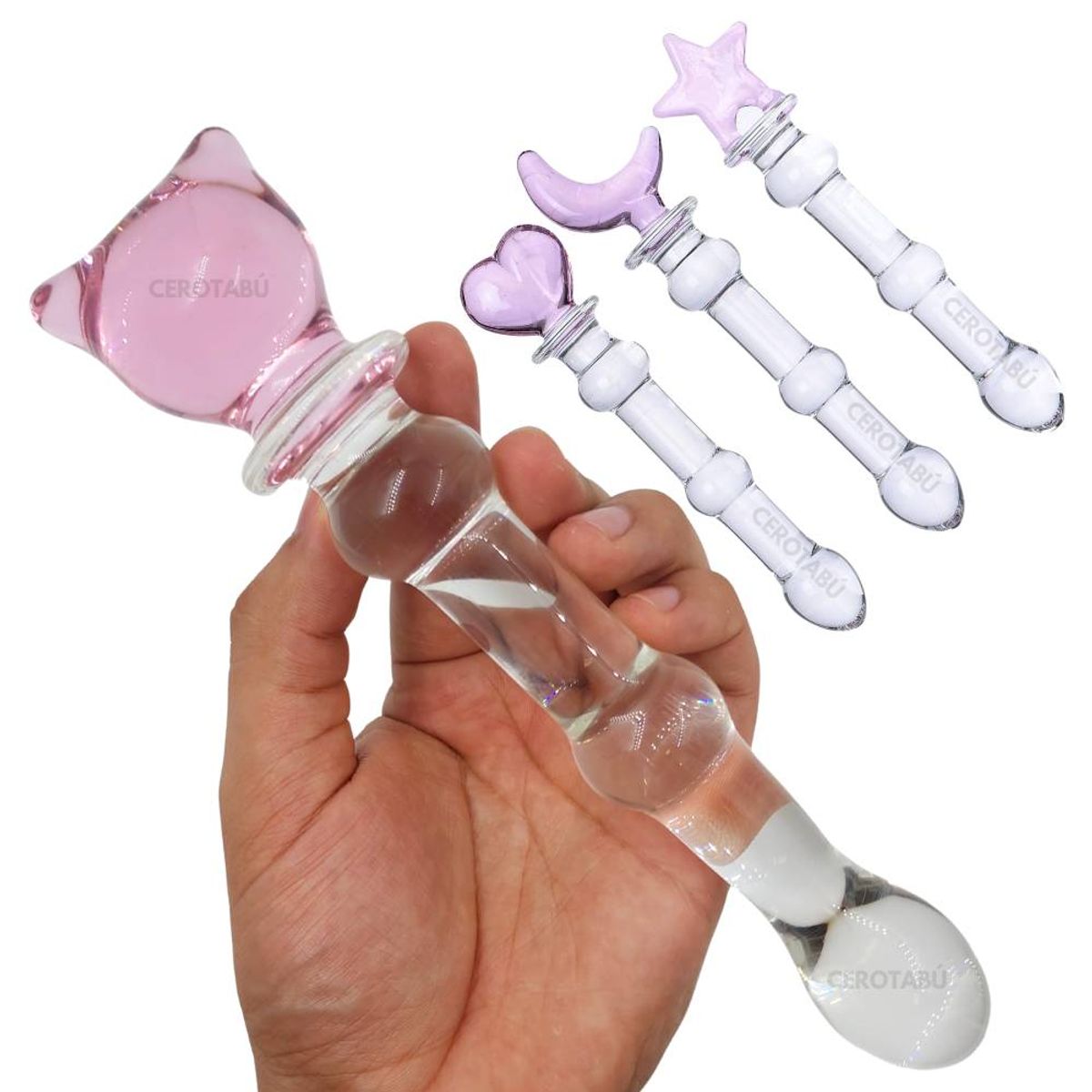 GENERICO - Dildo Consolador En Vidrio Estimulación Anal Vaginal