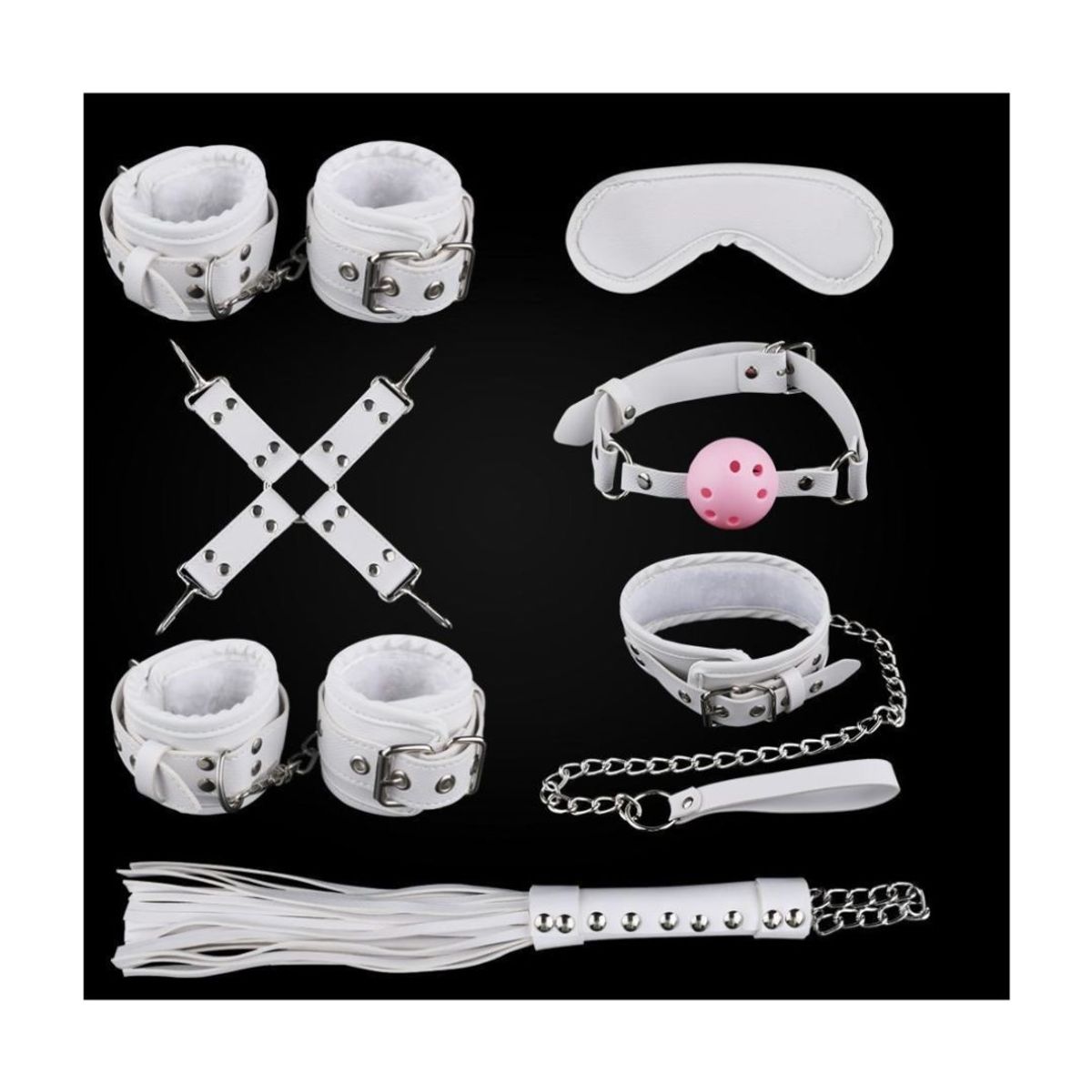 GENERICO - Kit erótico Bondage Sado sexual Fiore CamToyz Blanco BDSM