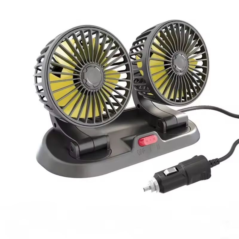 GENERICO - Ventilador Ajustable Doble para Carro