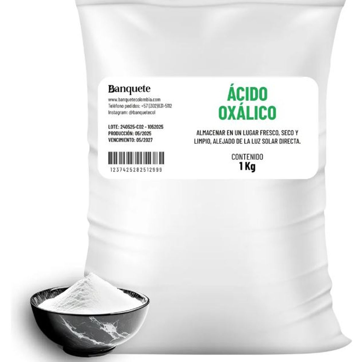 GENERICO - Acido Oxalico Puro en polvo 1kg