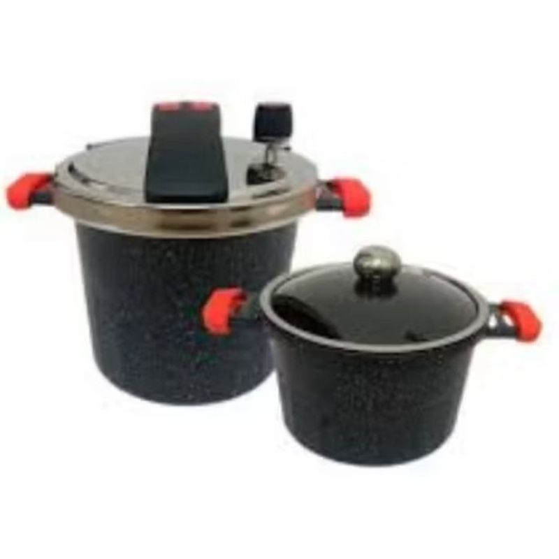 GENERICO - Set x2 de ollas para cocinar a presión dt-181