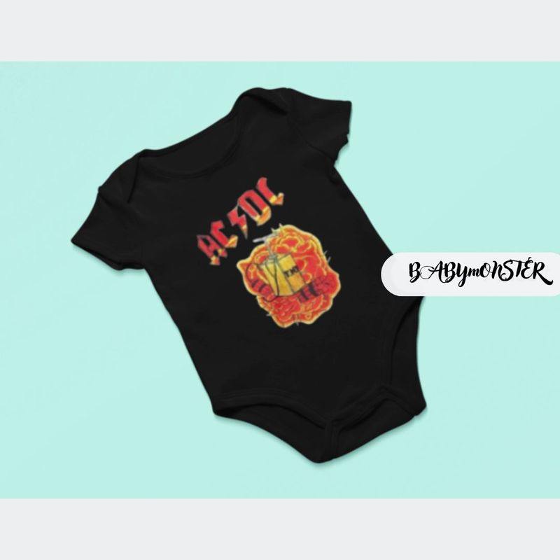 BABY MONSTER - Ropa Para Bebé Body rock AC-DC TNT Baby Monster_.