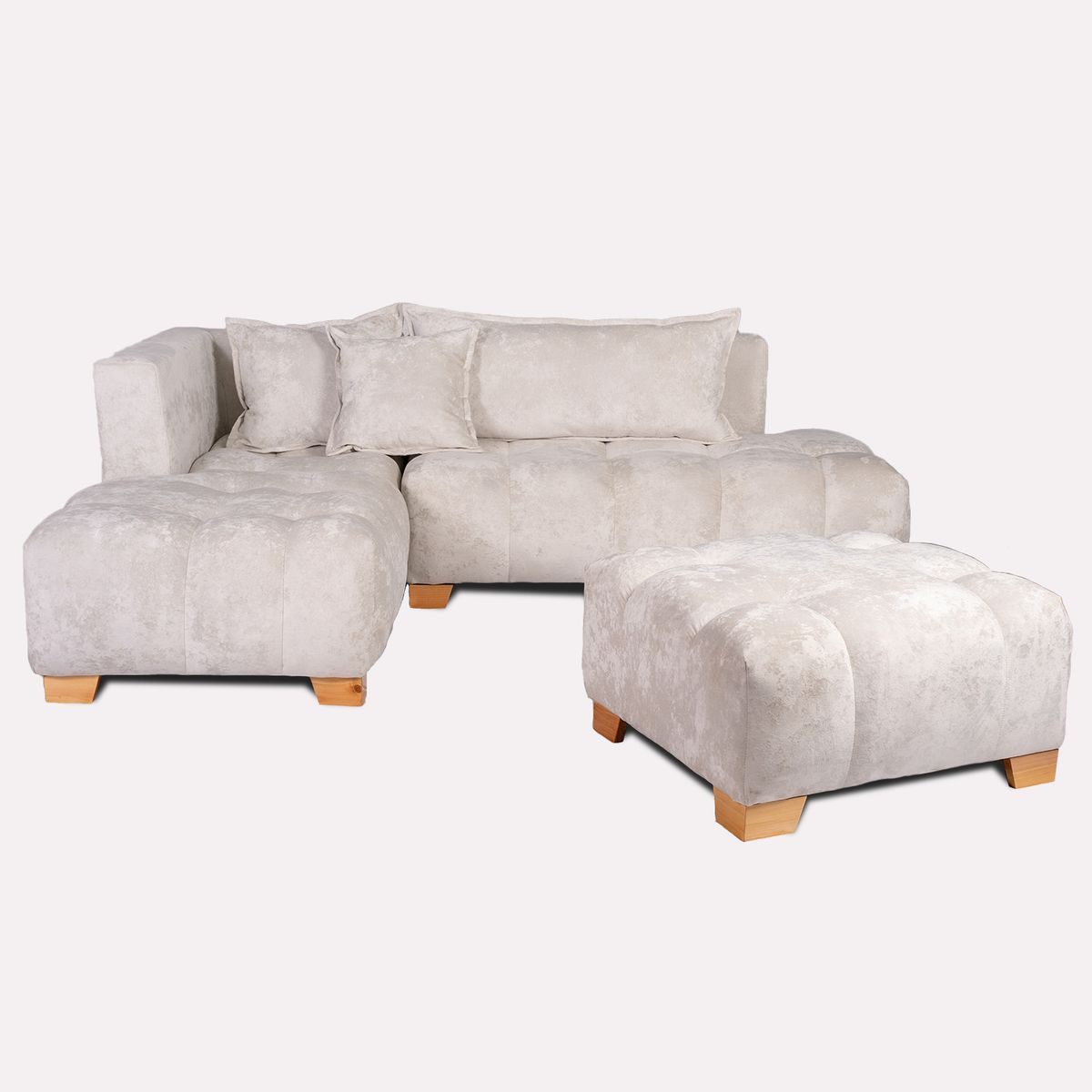 ARMONIA HOME - Sofá Marfil en L Madrid 7PTOS