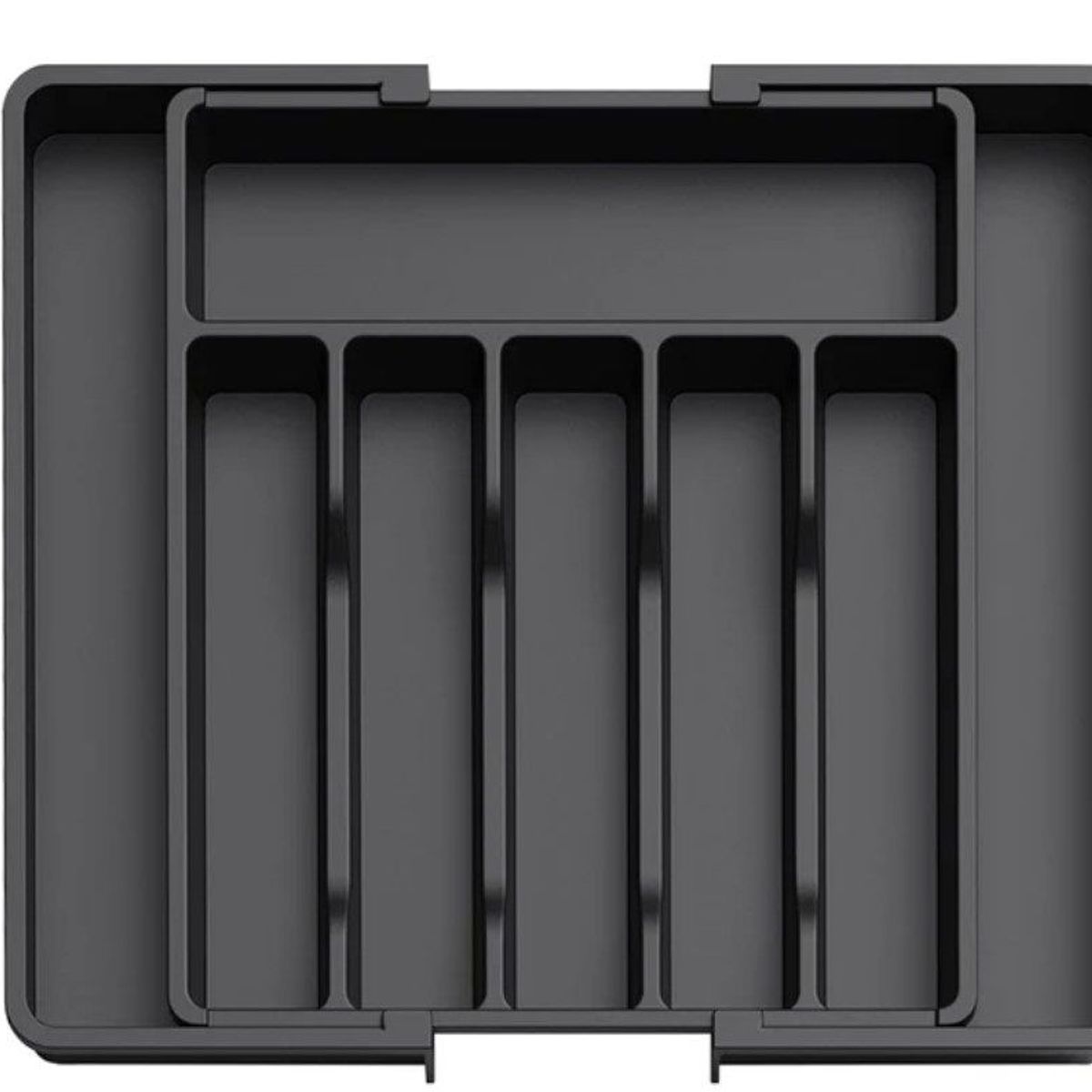 GENERICO - Organizador De Cubiertos Retractil 8 Compartimientos 6 Fijos.