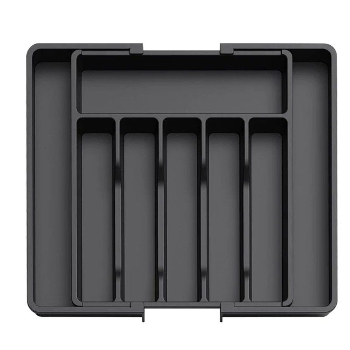 GENERICO - Organizador De Cubiertos Retractil 8 Compartimientos 6 Fijos.