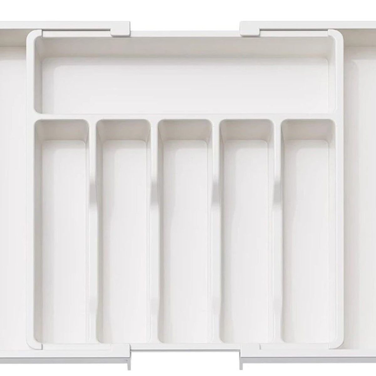 GENERICO - Organizador De Cubiertos Retractil 8 Compartimientos 6 Fijos.