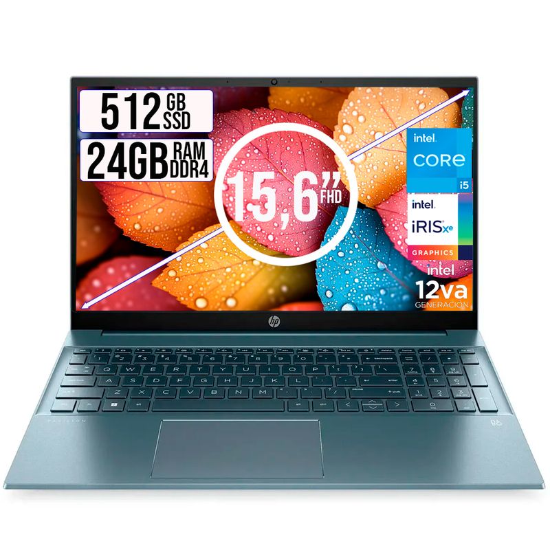 HP - HP PAVILION INTEL CORE I5-1235U SSD 512GB RAM 24GB LED 15,6 FULL HD