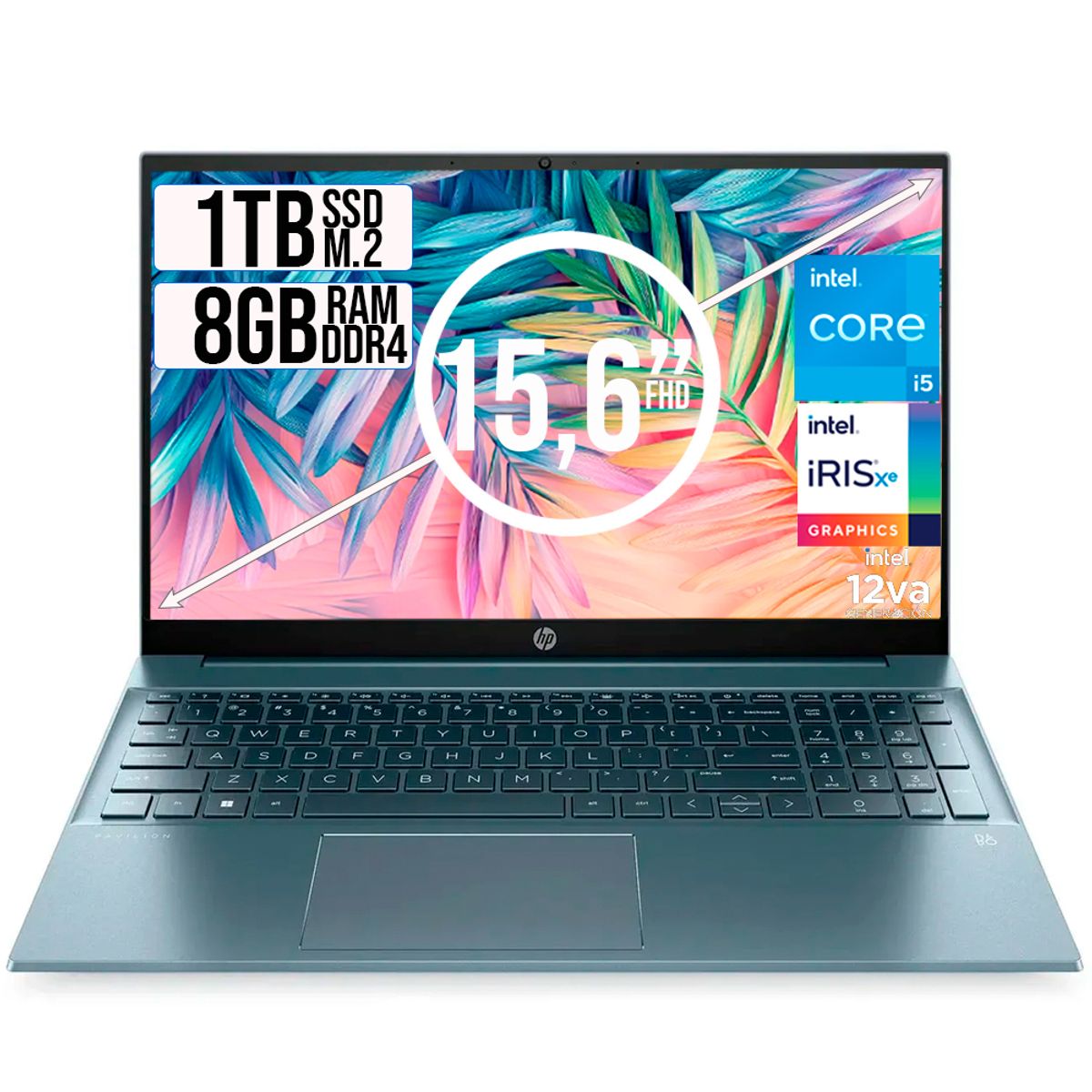 HP - HP PAVILION INTEL CORE I5-1235U SSD 1TB RAM 8GB LED 15,6 FULL HD