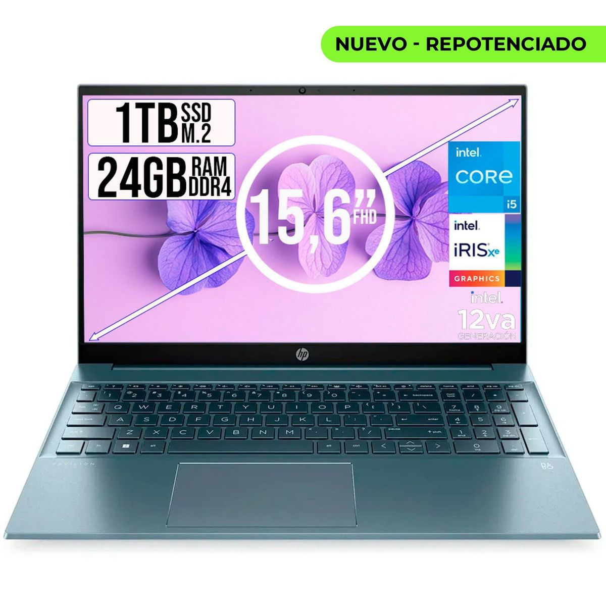 HP - HP PAVILION INTEL CORE I5-1235U SSD 1TB RAM 24GB LED 15,6 FULL HD