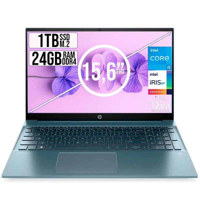 HP - HP PAVILION INTEL CORE I5-1235U SSD 1TB RAM 24GB LED 15,6 FULL HD