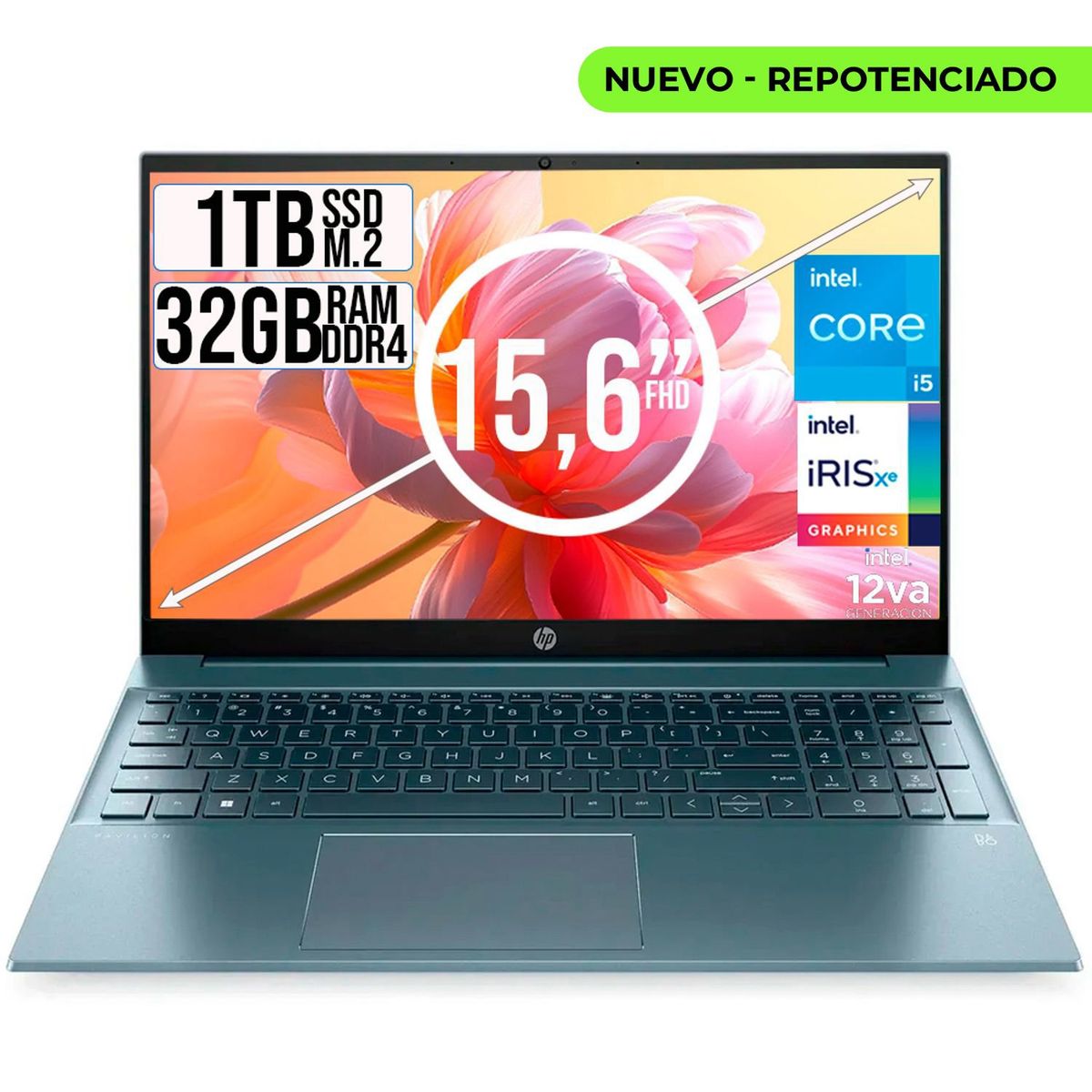 HP - HP PAVILION INTEL CORE I5-1235U SSD 1TB RAM 32GB LED 15,6 FULL HD