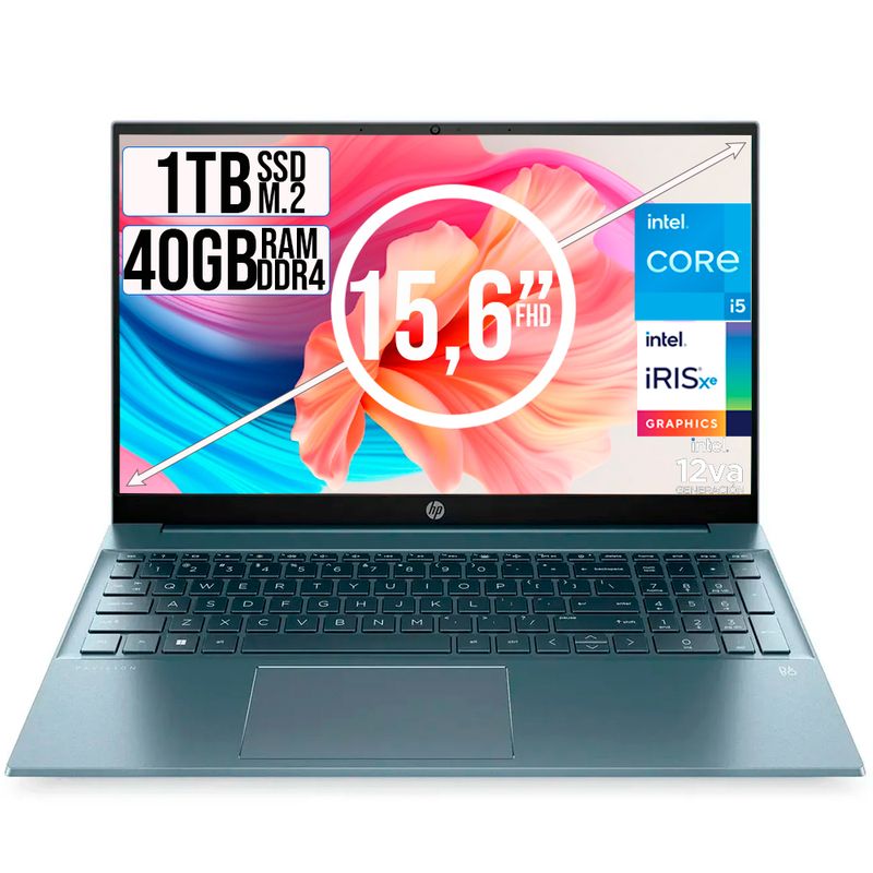 HP - HP PAVILION INTEL CORE I5-1235U SSD 1TB RAM 40GB LED 15,6 FULL HD