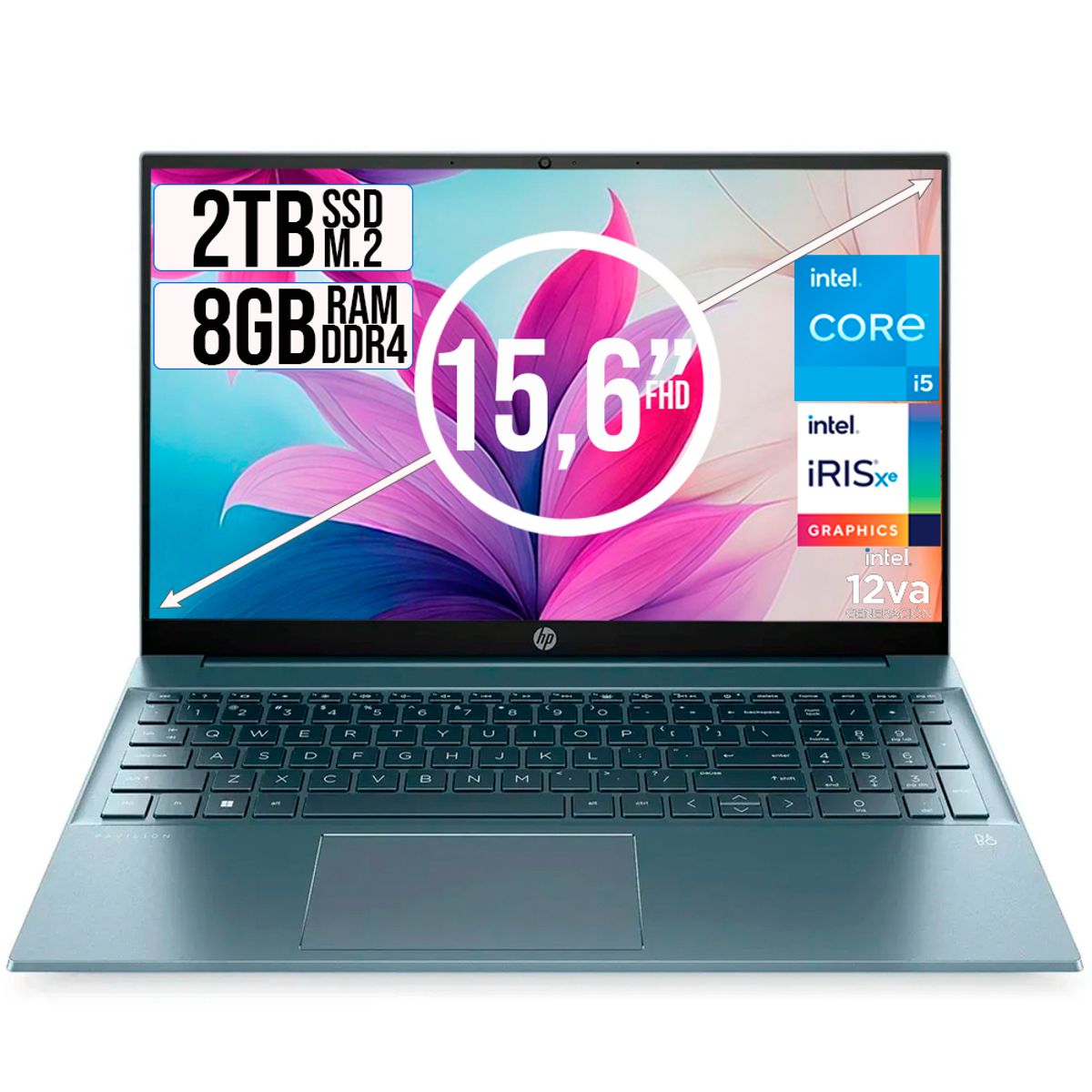 HP - HP PAVILION INTEL CORE I5-1235U SSD 2TB RAM 8GB LED 15,6 FULL HD