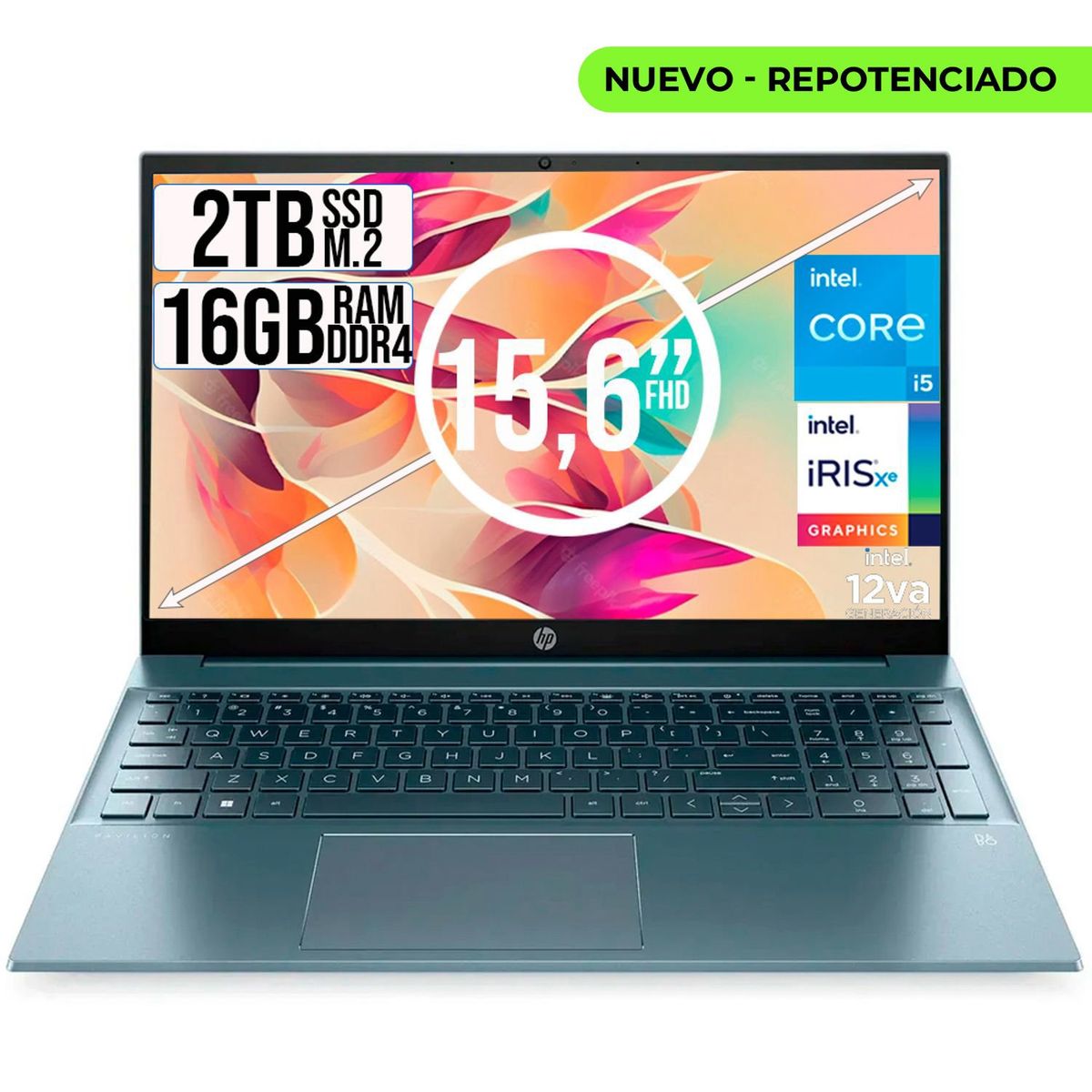 HP - Portátil HP Pavilion Intel Core i5-1235U 16GB RAM 2TB SSD 156 FHD