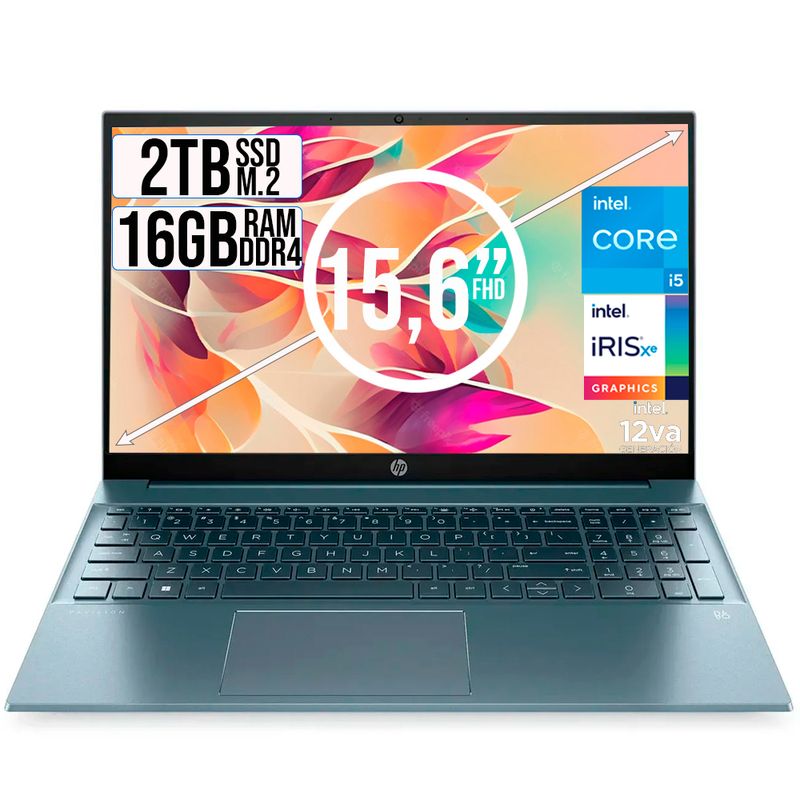 HP - Portátil HP Pavilion Intel Core i5-1235U 16GB RAM 2TB SSD 15.6" FHD